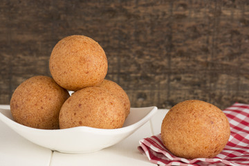 Buñuelos, traditional Colombian food.
