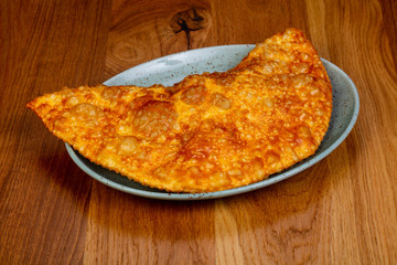 Caucasian Cheburek with meat