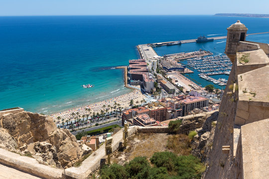 Alicante Harbor Spain From Above