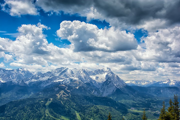 landscape near Garmisch Partenkirchen in Bavaria. Germany