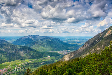 Fototapeta na wymiar landscape near Garmisch Partenkirchen in Bavaria. Germany
