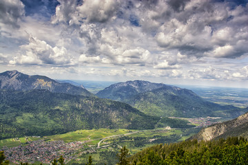 Naklejka premium landscape near Garmisch Partenkirchen in Bavaria. Germany