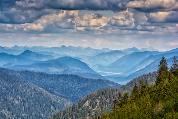 Fototapeta premium landscape near Garmisch Partenkirchen in Bavaria. Germany