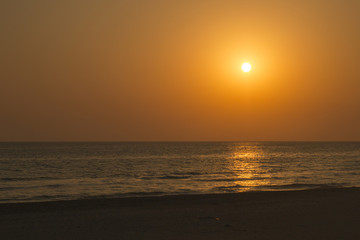 Beautiful sunset on the beach Patara, Antalya/ Turkey