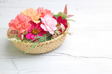 Obraz premium フラワーバスケット
