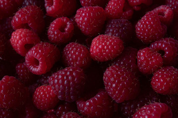 Close up of raspberrys