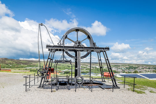 Abandon coal mine in Wales, UK