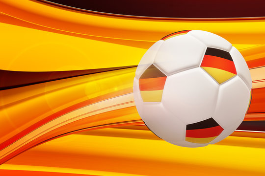 Fußball Deutschland Flagge Fahne