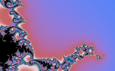 Pastel color Fractal in high resolution. Abstract background trendy colours. Pastel pattern. Computer-generated image.