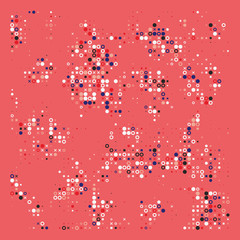 Colored abstract random geometric flat pattern background