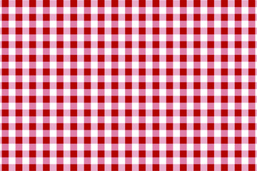 Firebrick Gingham pattern. Texture from rhombus/squares for - plaid, tablecloths, clothes, shirts, dresses, paper, bedding, blankets, quilts and other textile products. Vector illustration.