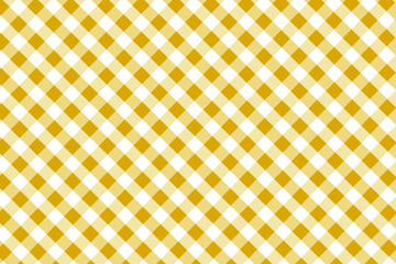 Goldenrod Gingham pattern. Texture from rhombus/squares for - plaid, tablecloths, clothes, shirts, dresses, paper, bedding, blankets, quilts and other textile products. Vector illustration.