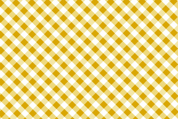 Goldenrod Gingham pattern. Texture from rhombus/squares for - plaid, tablecloths, clothes, shirts, dresses, paper, bedding, blankets, quilts and other textile products. Vector illustration.