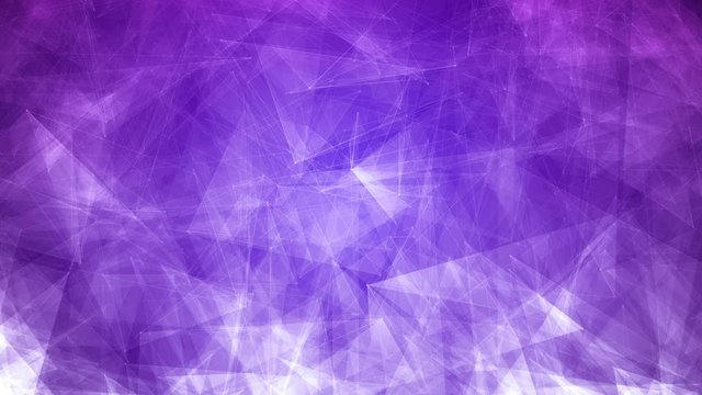 4k Abstract glowing futuristic, network, technology, science, celebration geometrical purple loop-able background with triangles