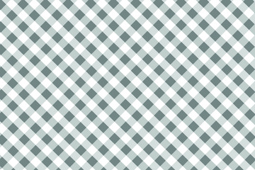 Gray Gingham pattern. Texture from rhombus/squares for - plaid, tablecloths, clothes, shirts, dresses, paper, bedding, blankets, quilts and other textile products. Vector illustration.