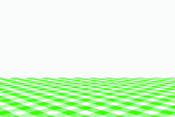 Green Gingham pattern. Texture from rhombus/squares for - plaid, tablecloths, clothes, shirts, dresses, paper, bedding, blankets, quilts and other textile products. Vector illustration.