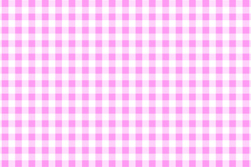 Pink Gingham pattern. Texture from rhombus/squares for - plaid, tablecloths, clothes, shirts, dresses, paper, bedding, blankets, quilts and other textile products. Vector illustration.