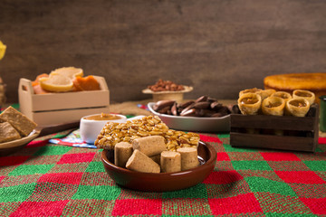 Table of brazilian festa junina