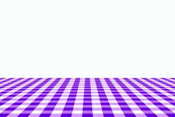 Purple Gingham pattern. Texture from rhombus/squares for - plaid, tablecloths, clothes, shirts, dresses, paper, bedding, blankets, quilts and other textile products. Vector illustration.