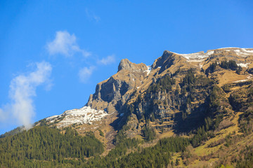 Beautiful nature view on the way to Grindelwald