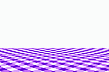 Purple Gingham pattern. Texture from rhombus/squares for - plaid, tablecloths, clothes, shirts, dresses, paper, bedding, blankets, quilts and other textile products. Vector illustration.