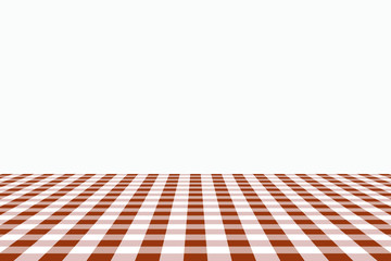 Sienna Gingham pattern. Texture from rhombus/squares for - plaid, tablecloths, clothes, shirts, dresses, paper, bedding, blankets, quilts and other textile products. Vector illustration.