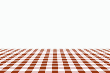 Sienna Gingham pattern. Texture from rhombus/squares for - plaid, tablecloths, clothes, shirts, dresses, paper, bedding, blankets, quilts and other textile products. Vector illustration.