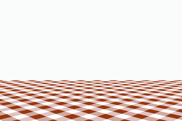 Sienna Gingham pattern. Texture from rhombus/squares for - plaid, tablecloths, clothes, shirts, dresses, paper, bedding, blankets, quilts and other textile products. Vector illustration.