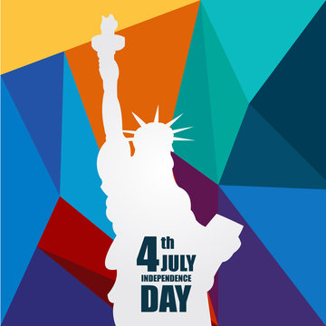 Independence Day 4th July Vector Template Design Illustration