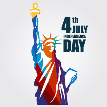 Independence Day 4th July Vector Template Design Illustration