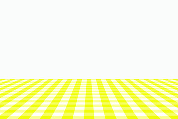Yellow Gingham pattern. Texture from rhombus/squares for - plaid, tablecloths, clothes, shirts, dresses, paper, bedding, blankets, quilts and other textile products. Vector illustration.