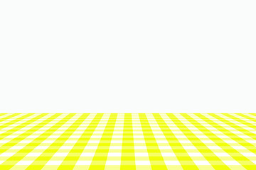 Yellow Gingham pattern. Texture from rhombus/squares for - plaid, tablecloths, clothes, shirts, dresses, paper, bedding, blankets, quilts and other textile products. Vector illustration.