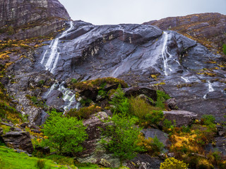 Gleninchaquin waterfall at Beara Peninsula