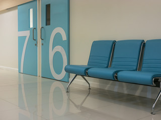 waiting room in a modern clinic