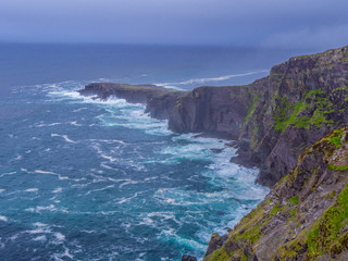 Fototapeta na wymiar The amazing Fogher Cliffs at the Irish west coast