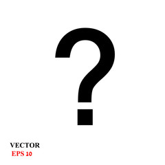 question mark. vector illustration