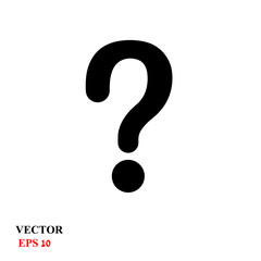 question mark. vector illustration