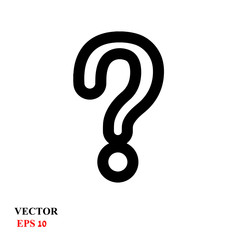 question mark. vector illustration