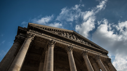 Exterior view of the Pantheon in Paris, France