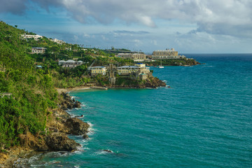 Saint Thomas, US Virgin Islands coastline of Saint Thomas