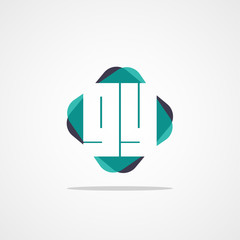 Initial Letter GY Logo Template Design