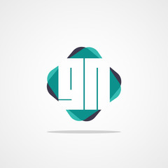 Initial Letter GN Logo Template Design