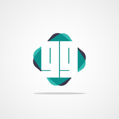 Initial Letter GG Logo Template Design