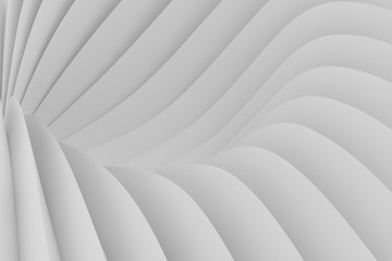 Abstract background from a serpentine flowing waves. 3d illustration