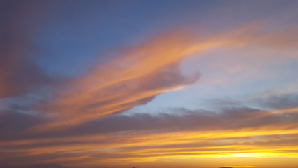 Beeindruckende Abendd&auml;mmerung