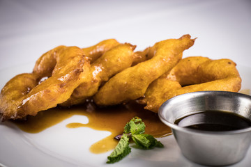 peruvian food: picarones