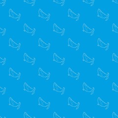 Fish pattern vector seamless blue repeat for any use