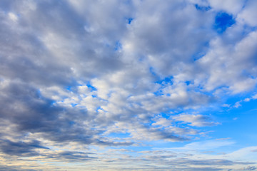 Fototapeta premium Clouds on a blue sky as a background