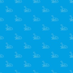 Curious lizard pattern vector seamless blue repeat for any use