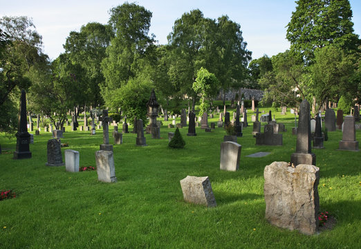 Cemetery of Our Saviour - Var Frelsers gravlund in Oslo. Norway